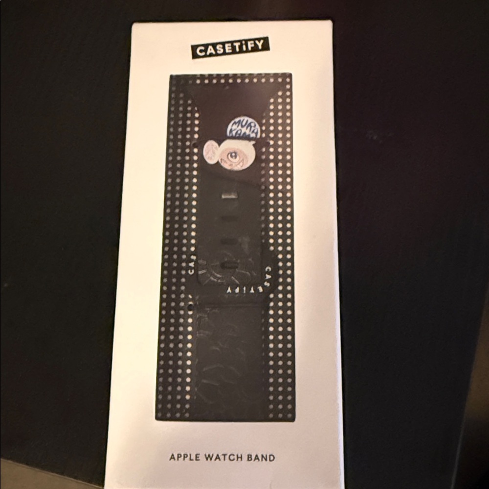 Casetify Black Murakami Apple Watch Band